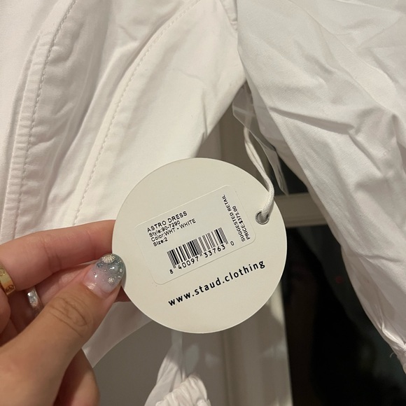 NWT Staud Astro Dress in White - Picture 8 of 9